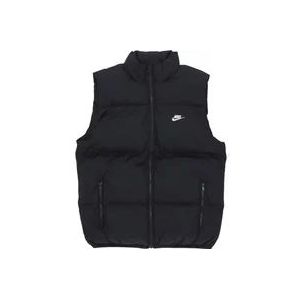 Nike Club Puffer Vest Mouwloos Donsjack , Black , Heren , Maat: L