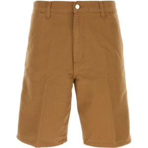 Carhartt Wip, Heren, Korte broeken, Bruin, Maat: W29 Katoen,