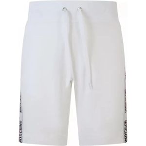 Moschino, Heren, Korte broeken, Wit, Maat: S Katoen,