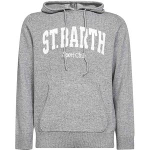 MC2 Saint Barth, Heren, Sweatshirts & Hoodies, Grijs, Maat: M Wol,