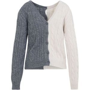 Moschino, Dames, Truien, Veelkleurig, Maat: M Wol,