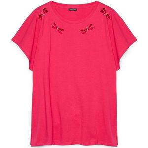 Fiorella Rubino, Dames, Tops, Rood, Maat: XS Katoen,