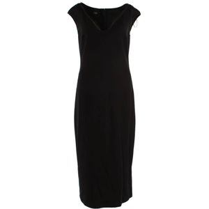 Pinko, Dames, Jurken, Zwart, Maat: XL Viscose,