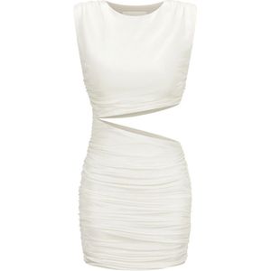 Nicowa - Adowia - Jersey Jurk - Wit