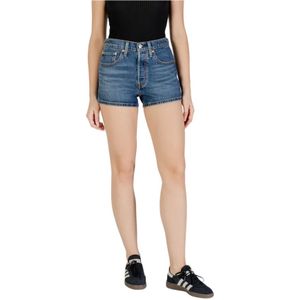 Levi's, Dames, Korte broeken, Blauw, Maat: W30 Katoen,