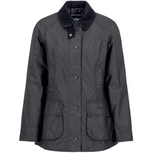 Barbour, Dames, Jassen, Zwart, Maat: L Katoen,