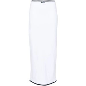 Rowen Rose, Dames, Rokken, Wit, Maat: XS Jersey,