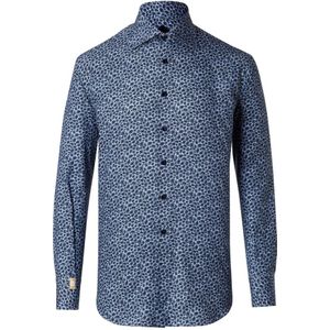 Billionaire, Heren, Overhemden, Blauw, Maat: S Katoen,