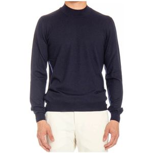 Barba, Heren, Truien, Blauw, Maat: L Wol,