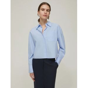 Pennyblack, Dames, Blouses & Shirts, Blauw, Maat: 2XS Katoen,