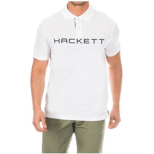 Hackett, Heren, Tops, Wit, Maat: S Katoen,