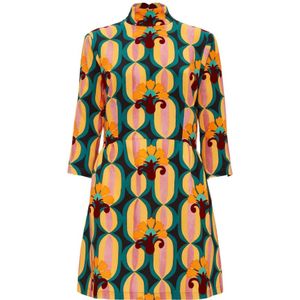 La DoubleJ, Dames, Jurken, Veelkleurig, Maat: L Satijn,