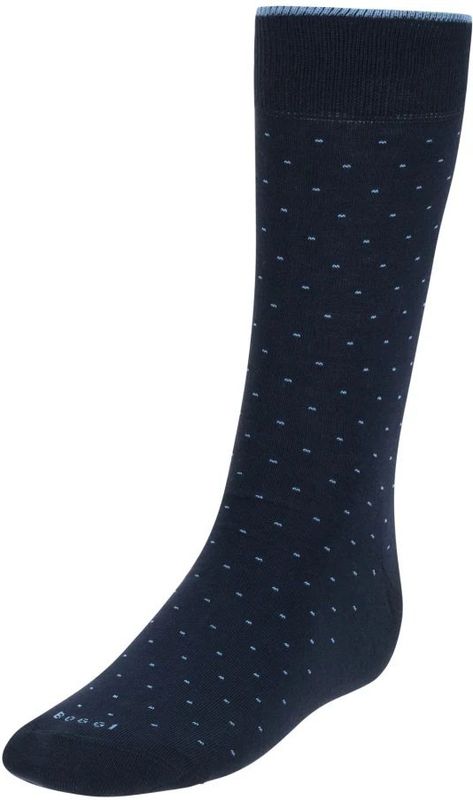 Boggi Milano - Huissokken - Blauw - Jersey - Elastische Taille