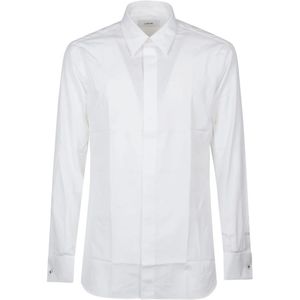 Lardini, Heren, Overhemden, Wit, Maat: L Katoen,