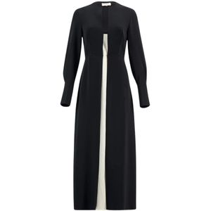 Zeus+Dione, Dames, Jurken, Zwart, Maat: XS Leer,