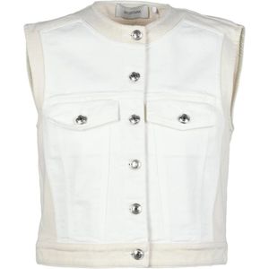 Sportmax, Dames, Jassen, Geel, Maat: 3XS Katoen,