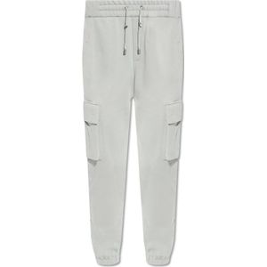 Balmain Cargo-stijl sweatpants , Gray , Heren , Maat: XL