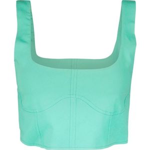 Jucca, Dames, Tops, Groen, Maat: XS Viscose,