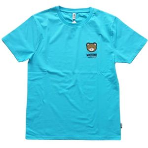 Moschino, Heren, Tops, Blauw, Maat: S Jersey,