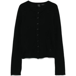 Pinko, Dames, Truien, Zwart, Maat: L Zijde,