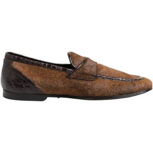Dolce & Gabbana, Heren, Schoenen, Bruin, Maat: 39 EU Leer,