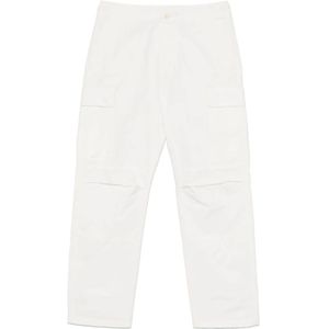 MM6 Maison Margiela, Heren, Broeken, Wit, Maat: M Zijde,