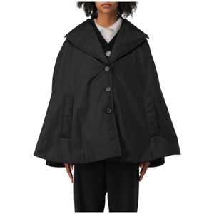 Marni - Relaxed Fit Cape Coat - Jassen - Zwart