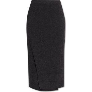 Balenciaga, Dames, Rokken, Grijs, Maat: M Wol,