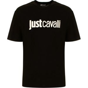 Just Cavalli, Heren, Tops, Zwart, Maat: L