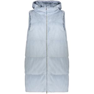 Herno, Dames, Jassen, Blauw, Maat: S Polyamide,