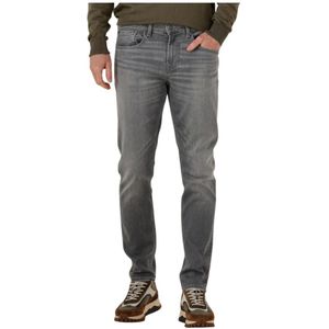 7 For All Mankind - Slimmy Tapered - Jeans - Grijs - Katoen - Hoge Stretch