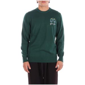 Saint Barth, Heren, Truien, Groen, Maat: M Wol,