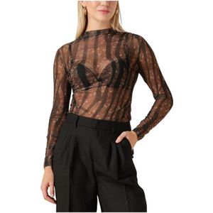 Access Fashion, Dames, Tops, Bruin, Maat: XS Wol,
