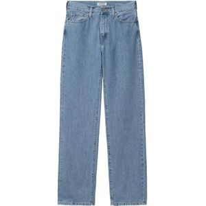 Carhartt Wip, Dames, Jeans, Blauw, Maat: W28 Denim,