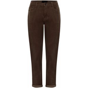 C.Ro, Dames, Broeken, Bruin, Maat: S Corduroy,