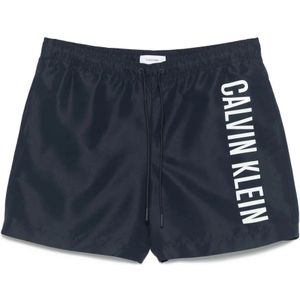 Calvin Klein, Heren, Badkleding, Blauw, Maat: L Poliester,