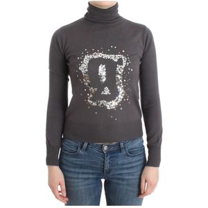 John Galliano, Dames, Truien, Grijs, Maat: 2XS Wol,