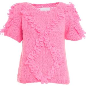 Dawn x Dare, Dames, Truien, Roze, Maat: S Nylon,