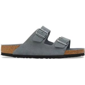 Birkenstock, Heren, Schoenen, Grijs, Maat: 43 EU Suède,