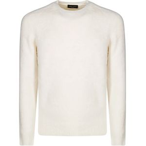 Roberto Collina, Heren, Truien, Wit, Maat: XL Katoen,