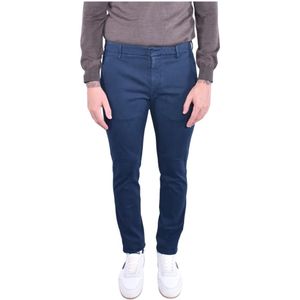 Dondup, Heren, Broeken, Blauw, Maat: W32 Katoen,