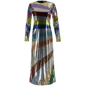 La DoubleJ, Dames, Jurken, Veelkleurig, Maat: XS Poliester,