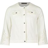 Betty Barclay - Denim - Jassen - Wit - Stijlvolle Spijkerjasje met 3/4 Mouw