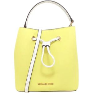 Michael Kors Pre-owned, Dames, Pre-owned, Geel, Maat: ONE Size Leer,