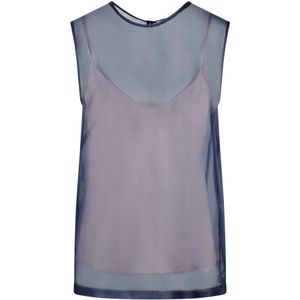 P.a.r.o.s.h., Dames, Tops, Veelkleurig, Maat: XS Zijde,
