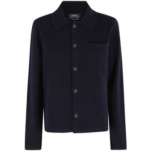 A.p.c., Dames, Jassen, Blauw, Maat: S Wol,