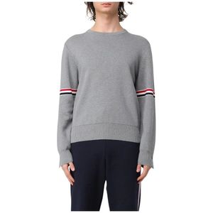 Thom Browne, Heren, Truien, Grijs, Maat: M