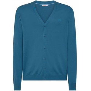 Sun68, Heren, Truien, Blauw, Maat: XL