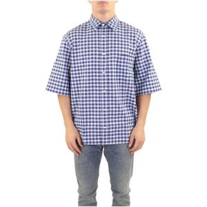 Acne Studios, Heren, Overhemden, Blauw, Maat: L