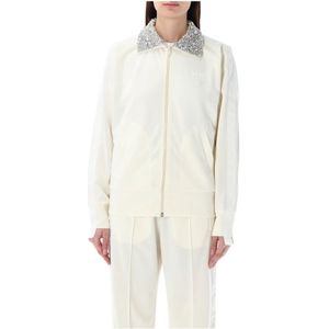 Golden Goose, Dames, Sweatshirts & Hoodies, Wit, Maat: XS Poliester,